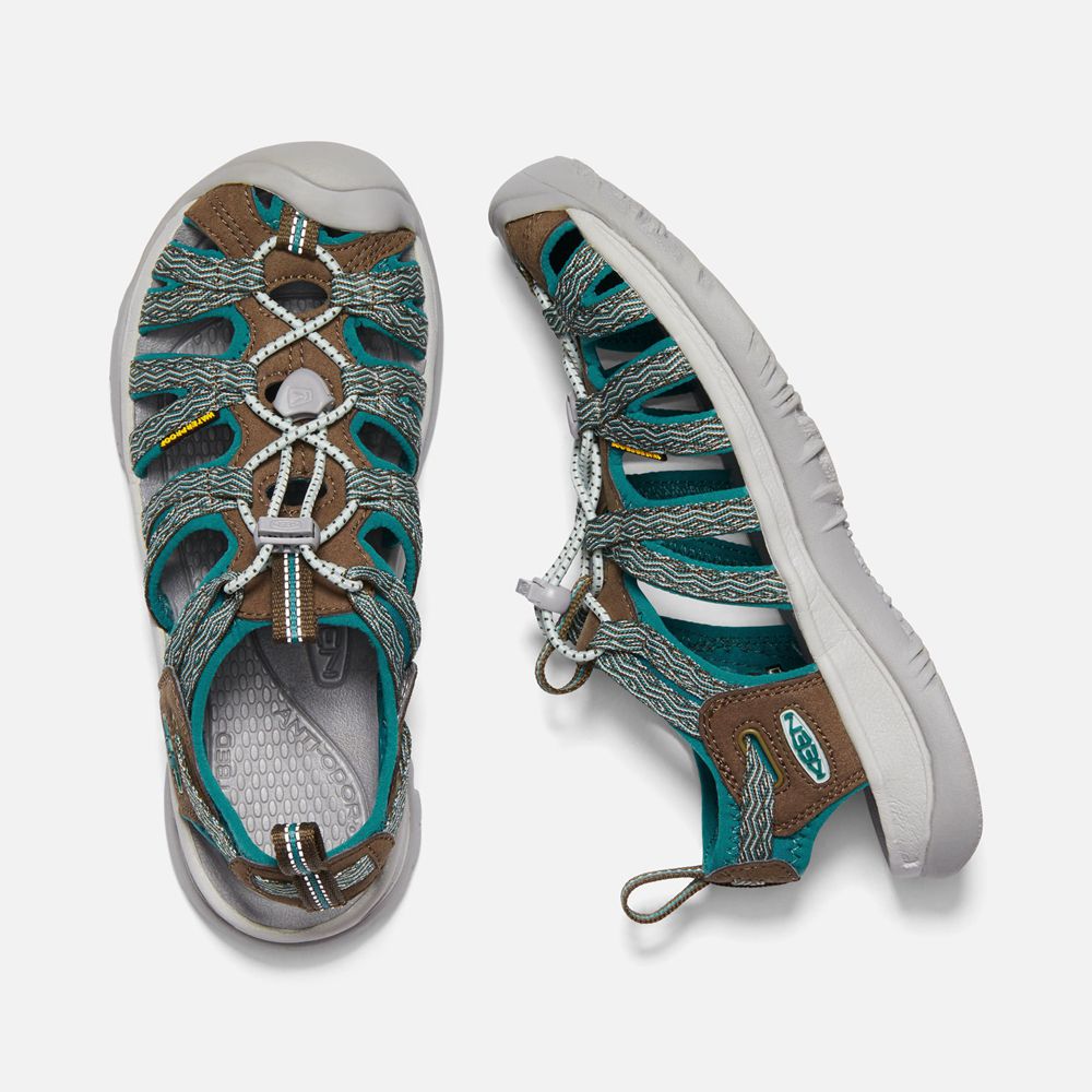 Sandalias Trekking Keen Mexico Grises/Azules - Mujer Whisper - UT0976351